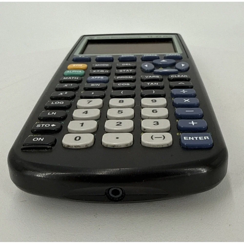 Graphing Calculator With Cover, Texas Instruments TI-83 Plus For Parts Or Repair